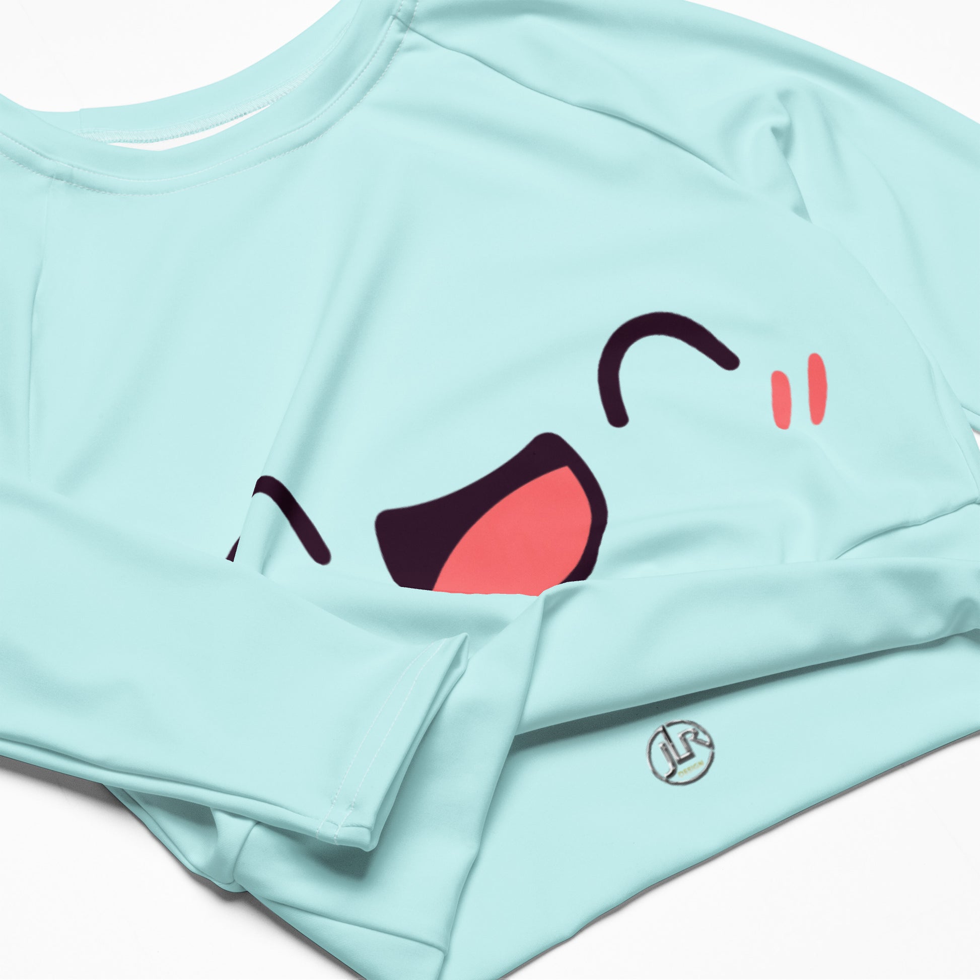 Fröhliches Kawaii Long Sleeve Crop Top Long Sleeve Crop Top JLR Design