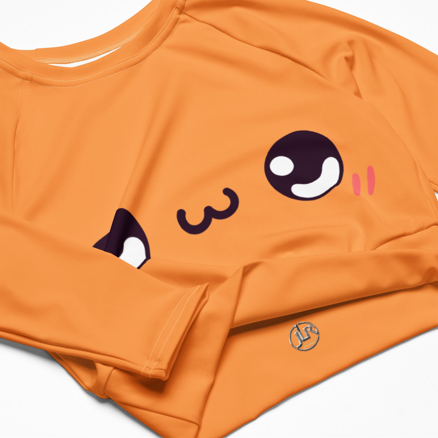 Fröhliches Kawaii Long Sleeve Crop Top JLR Design
