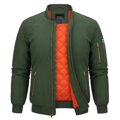 Gefütterte Herren-Bomberjacke – Klassischer Retro-Stil für kalte Tage Bomberjacke JLR Design