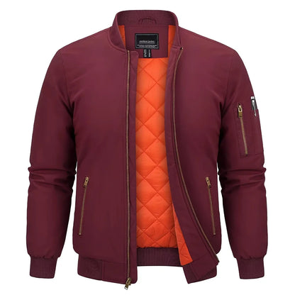 Gefütterte Herren-Bomberjacke – Klassischer Retro-Stil für kalte Tage Bomberjacke JLR Design