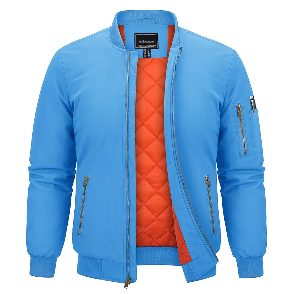 Gefütterte Herren-Bomberjacke – Klassischer Retro-Stil für kalte Tage Bomberjacke JLR Design