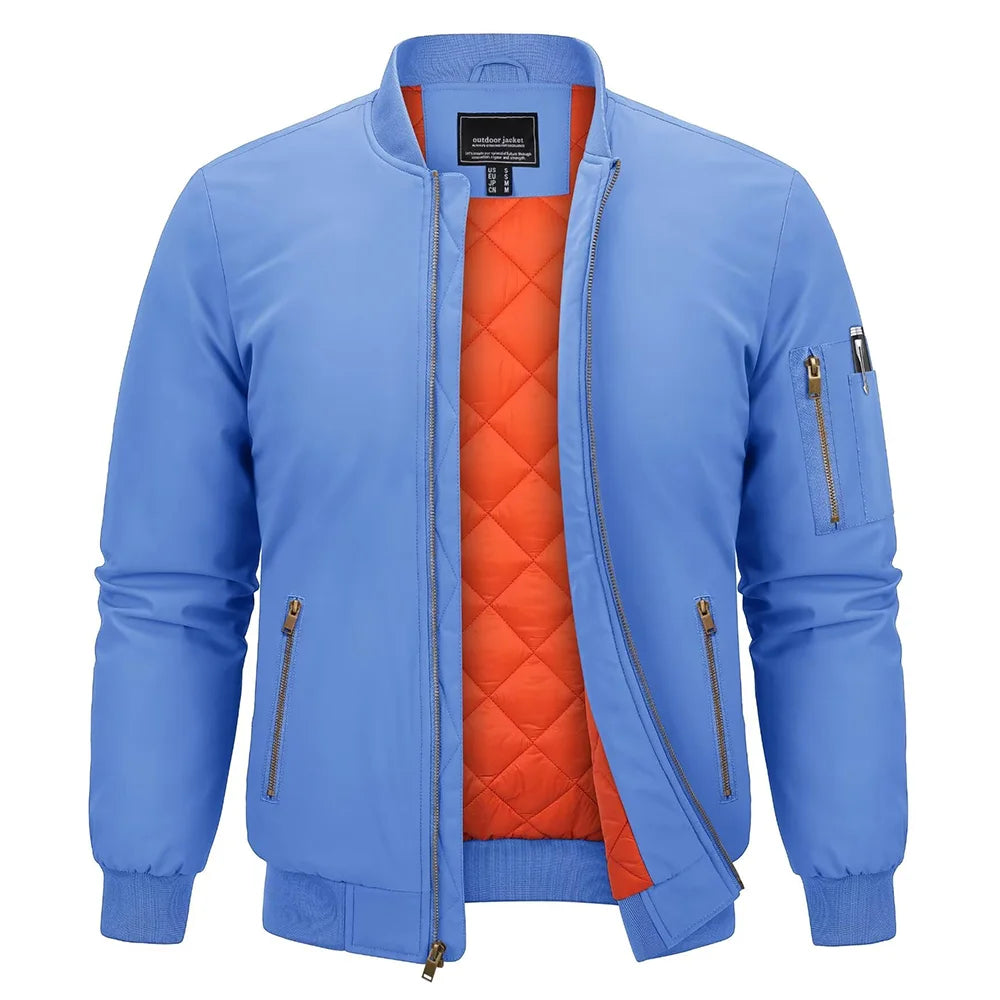 Gefütterte Herren-Bomberjacke – Klassischer Retro-Stil für kalte Tage Bomberjacke JLR Design