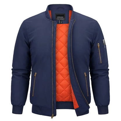 Gefütterte Herren-Bomberjacke – Klassischer Retro-Stil für kalte Tage Bomberjacke JLR Design