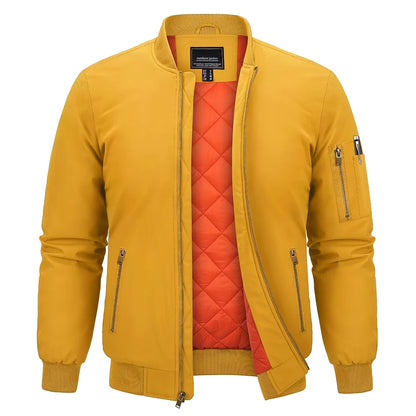 Gefütterte Herren-Bomberjacke – Klassischer Retro-Stil für kalte Tage Bomberjacke JLR Design