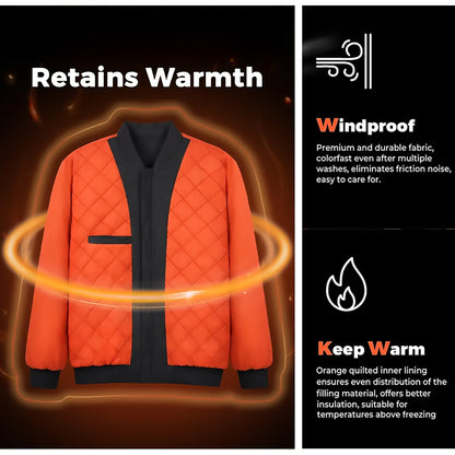 Gefütterte Herren-Bomberjacke – Klassischer Retro-Stil für kalte Tage Bomberjacke JLR Design