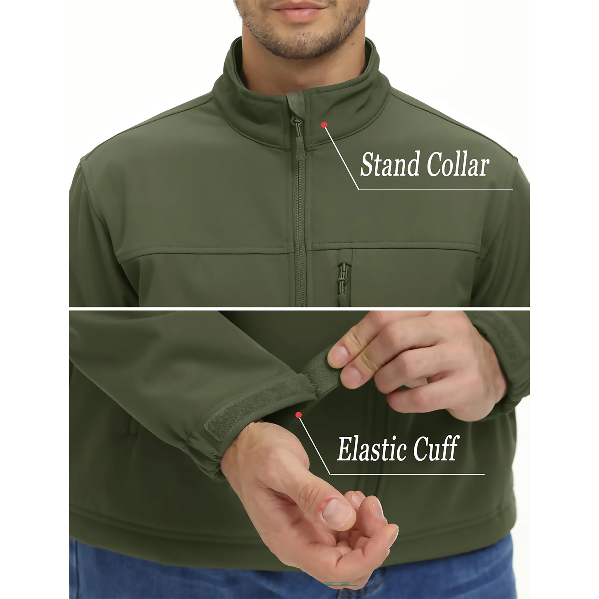 Gefütterte Softshell-Jacke für Herren Bomberjacke JLR Design