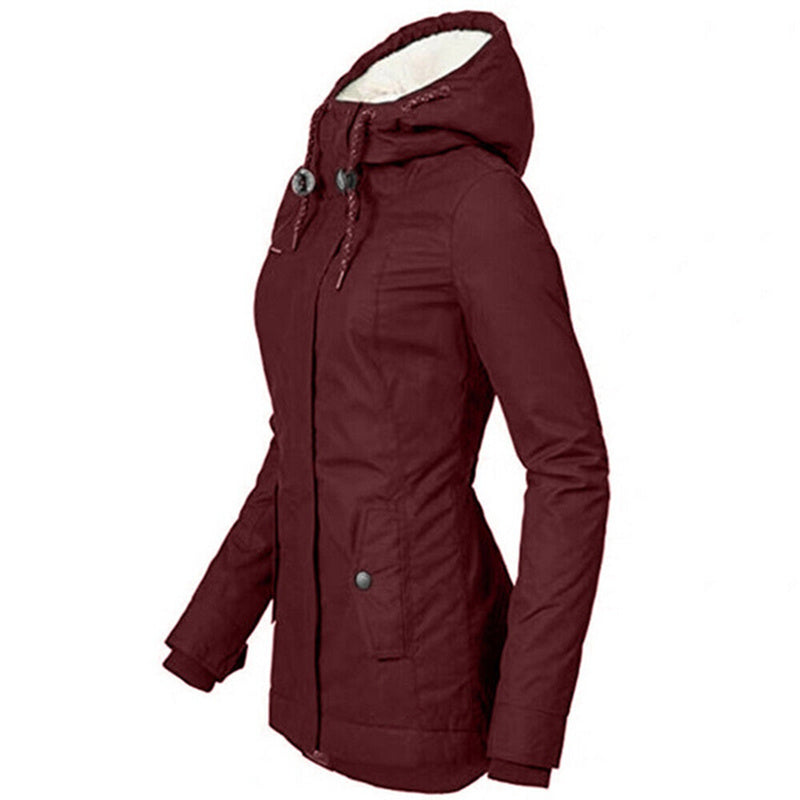 Gefütterter Winterparka mit Kapuze für Damen Parka 87.99 Damen, gefüttert, Parka, Winterjacke JLR Design