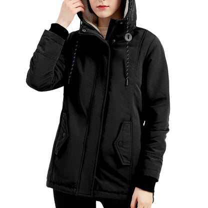 Gefütterter Winterparka mit Kapuze für Damen Parka 87.99 Damen, gefüttert, Parka, Winterjacke JLR Design