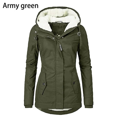 Gefütterter Winterparka mit Kapuze für Damen Parka 87.99 Damen, gefüttert, Parka, Winterjacke JLR Design