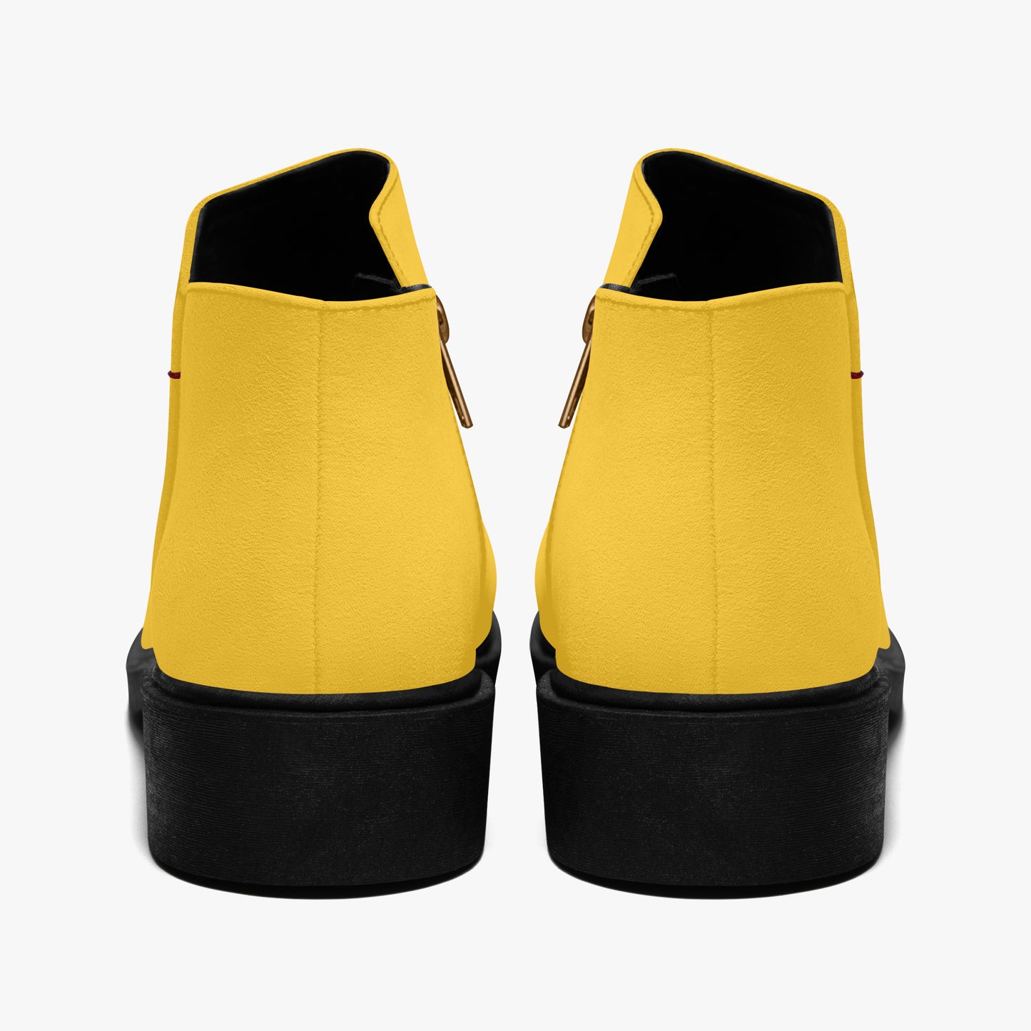 Gelbe elegante Reißverschluss-Stiefeletten Stiefeletten JLR Design