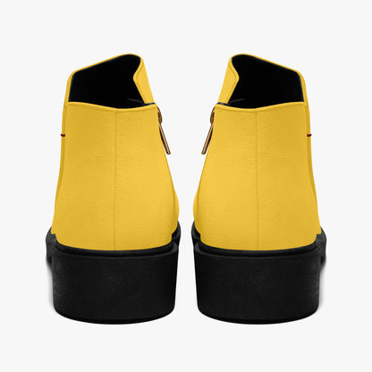 Gelbe elegante Reißverschluss-Stiefeletten Stiefeletten JLR Design