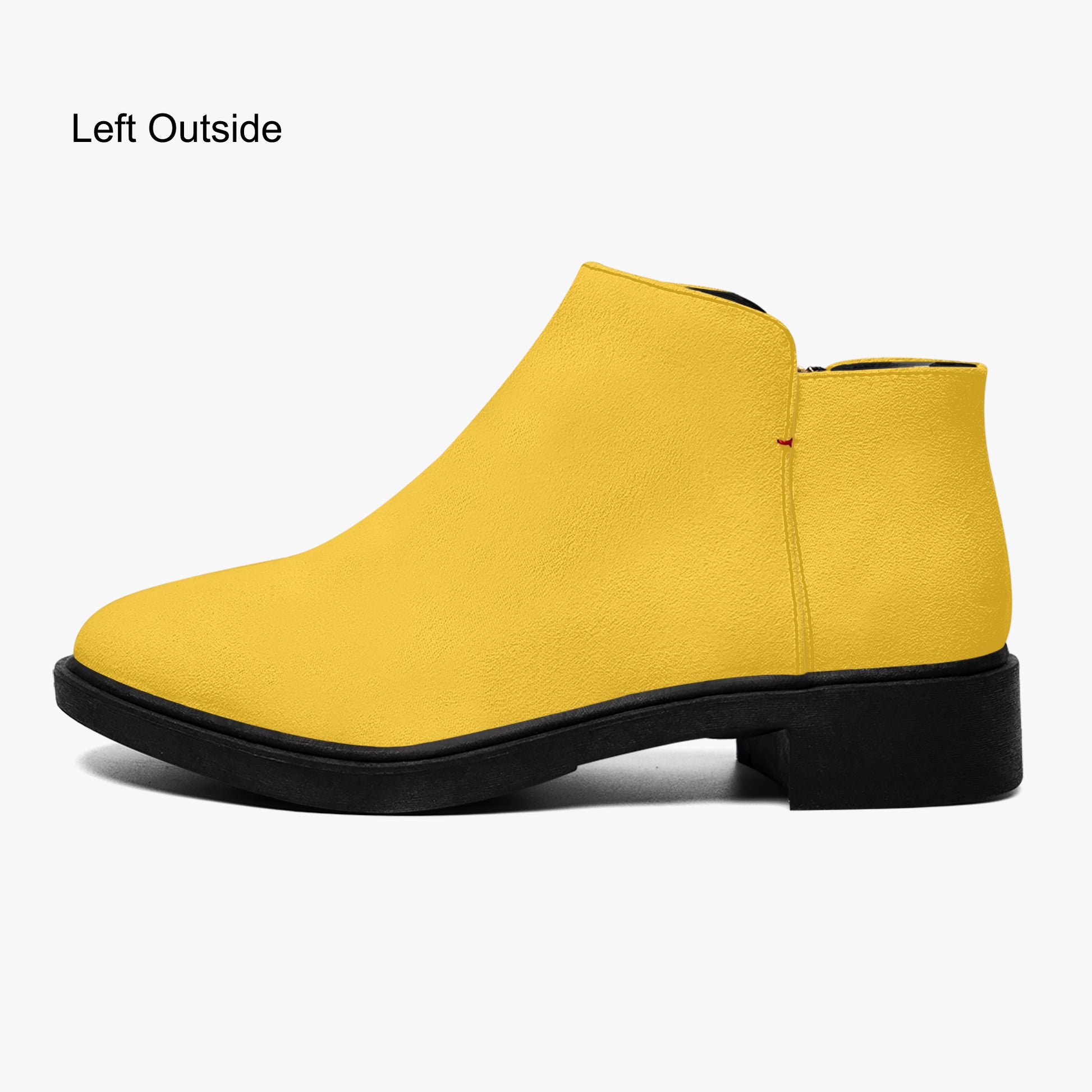 Gelbe elegante Reißverschluss-Stiefeletten Stiefeletten JLR Design