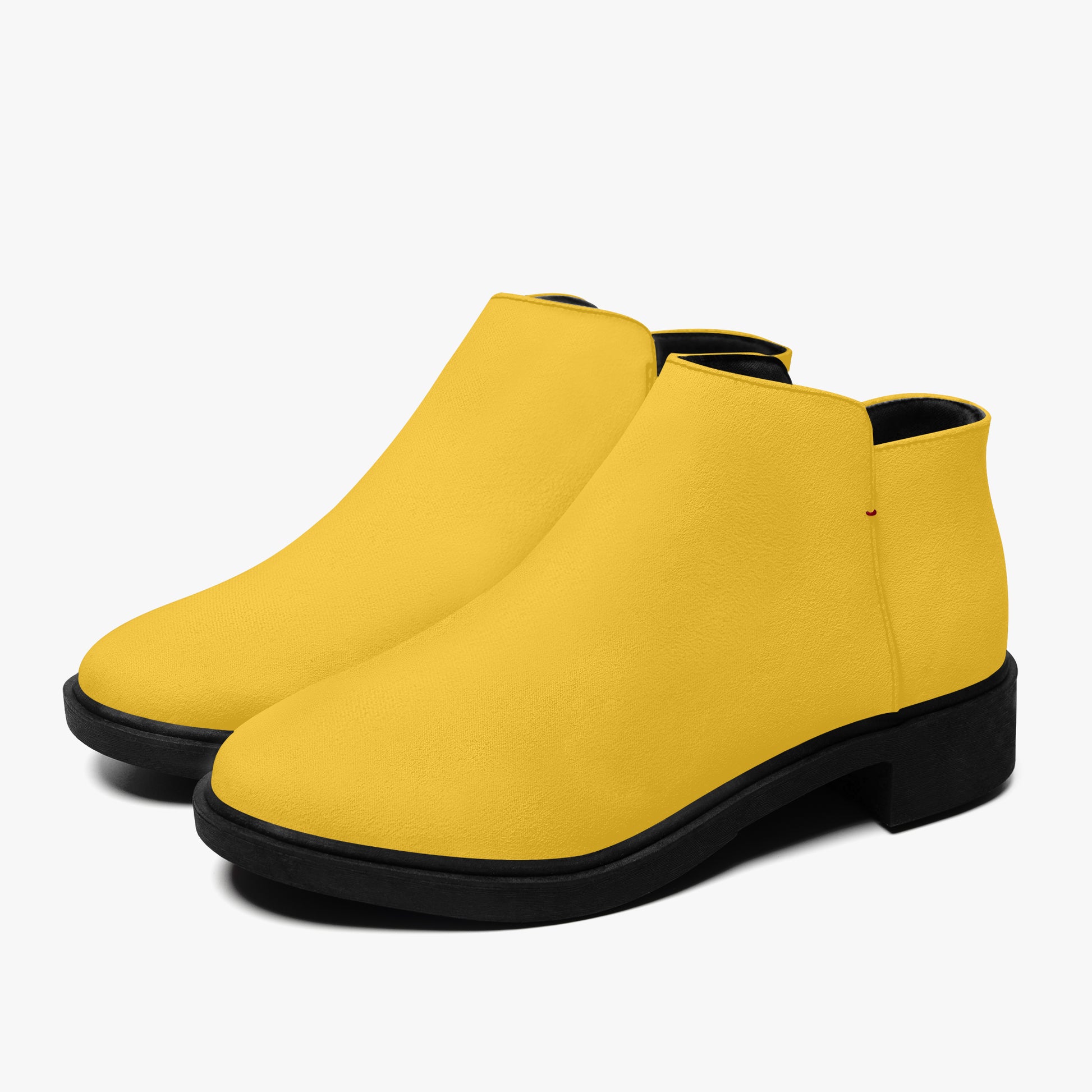 Gelbe elegante Reißverschluss-Stiefeletten Stiefeletten JLR Design