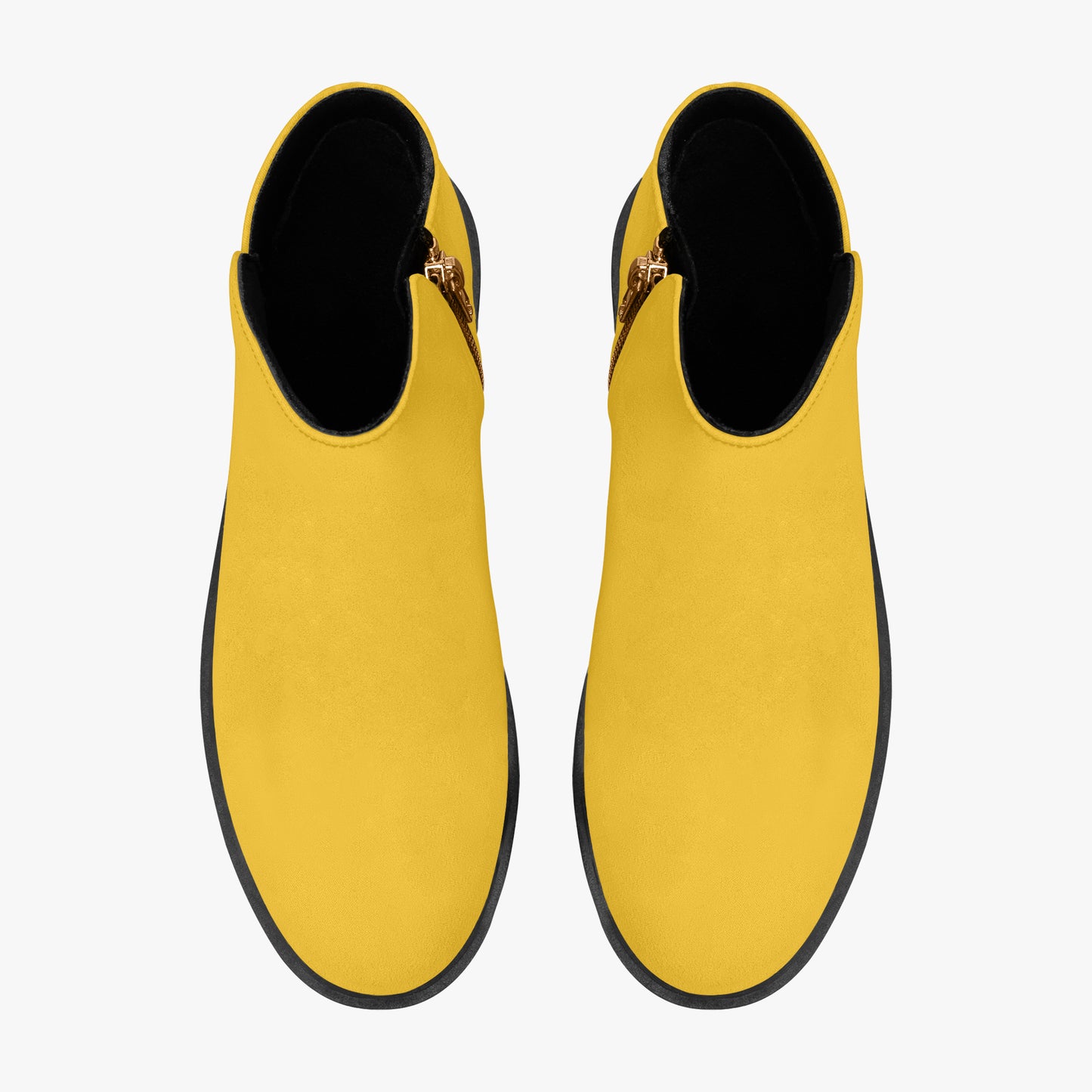 Gelbe elegante Reißverschluss-Stiefeletten Stiefeletten JLR Design