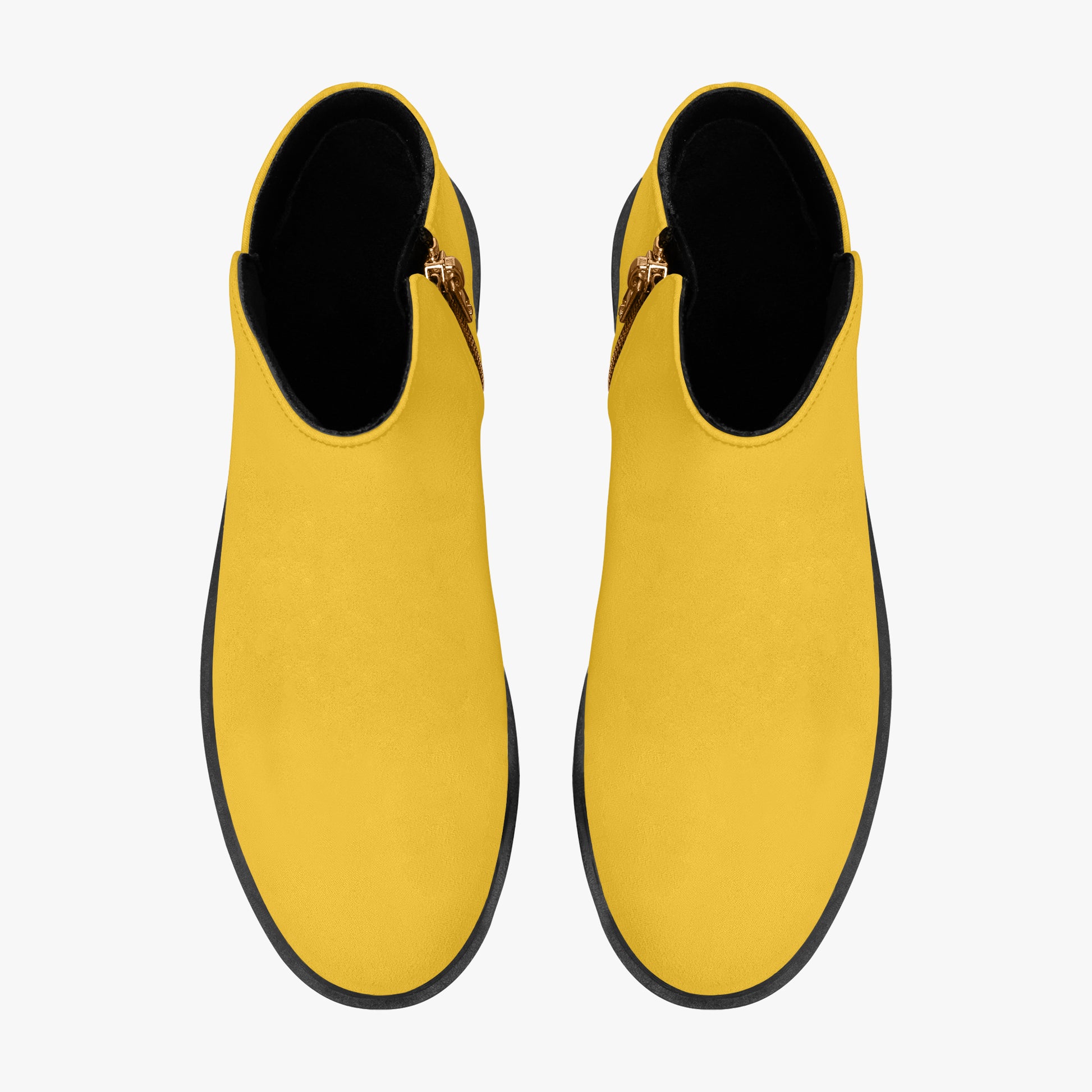 Gelbe elegante Reißverschluss-Stiefeletten Stiefeletten JLR Design