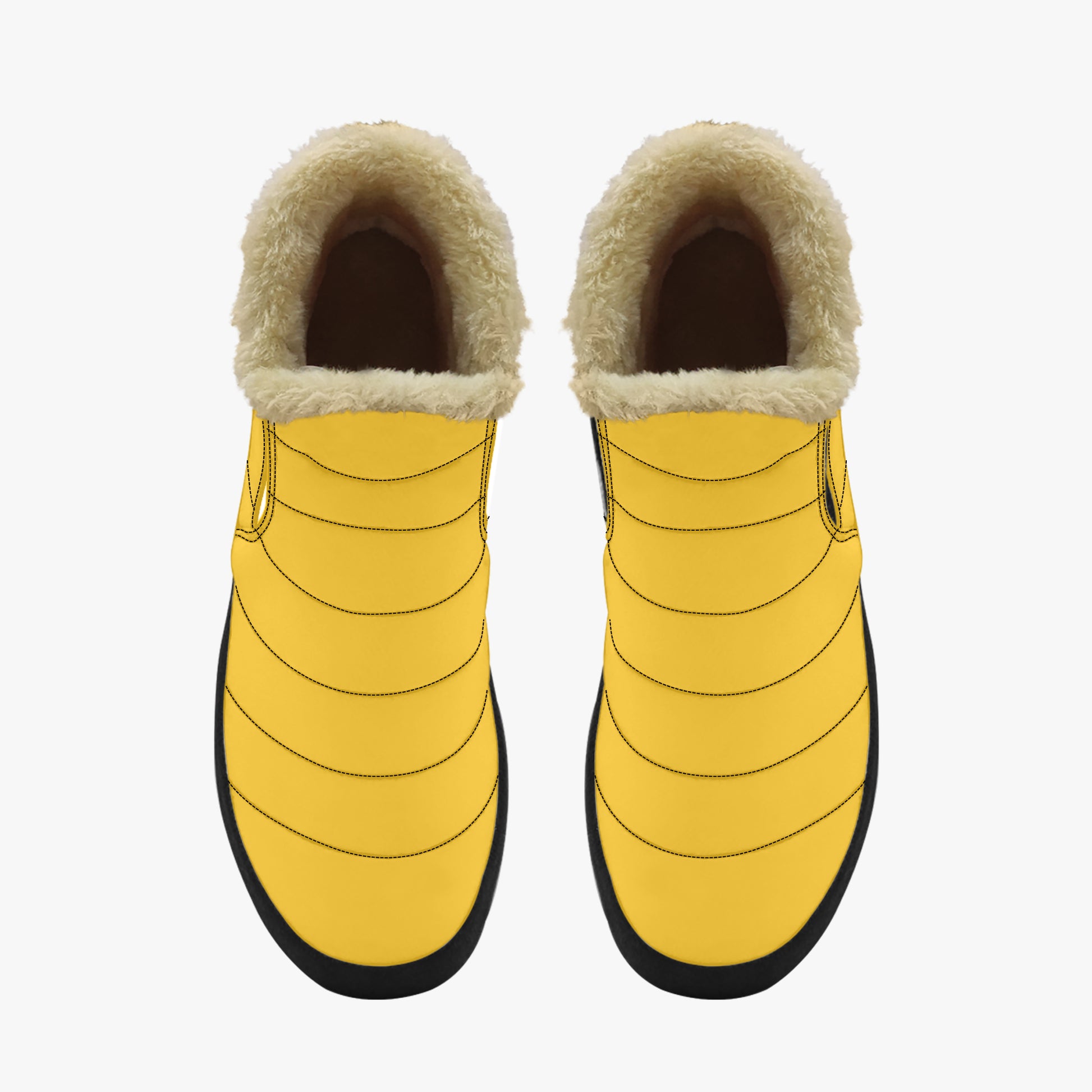 Gelbe Faux Fur Slipper Slipper JLR Design