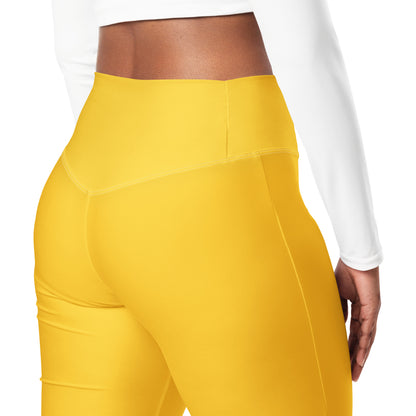 Gelbe High Waist Flare Leggings Flare Leggings 59.99 Flare, gelb, High, Leggings, Waist JLR Design