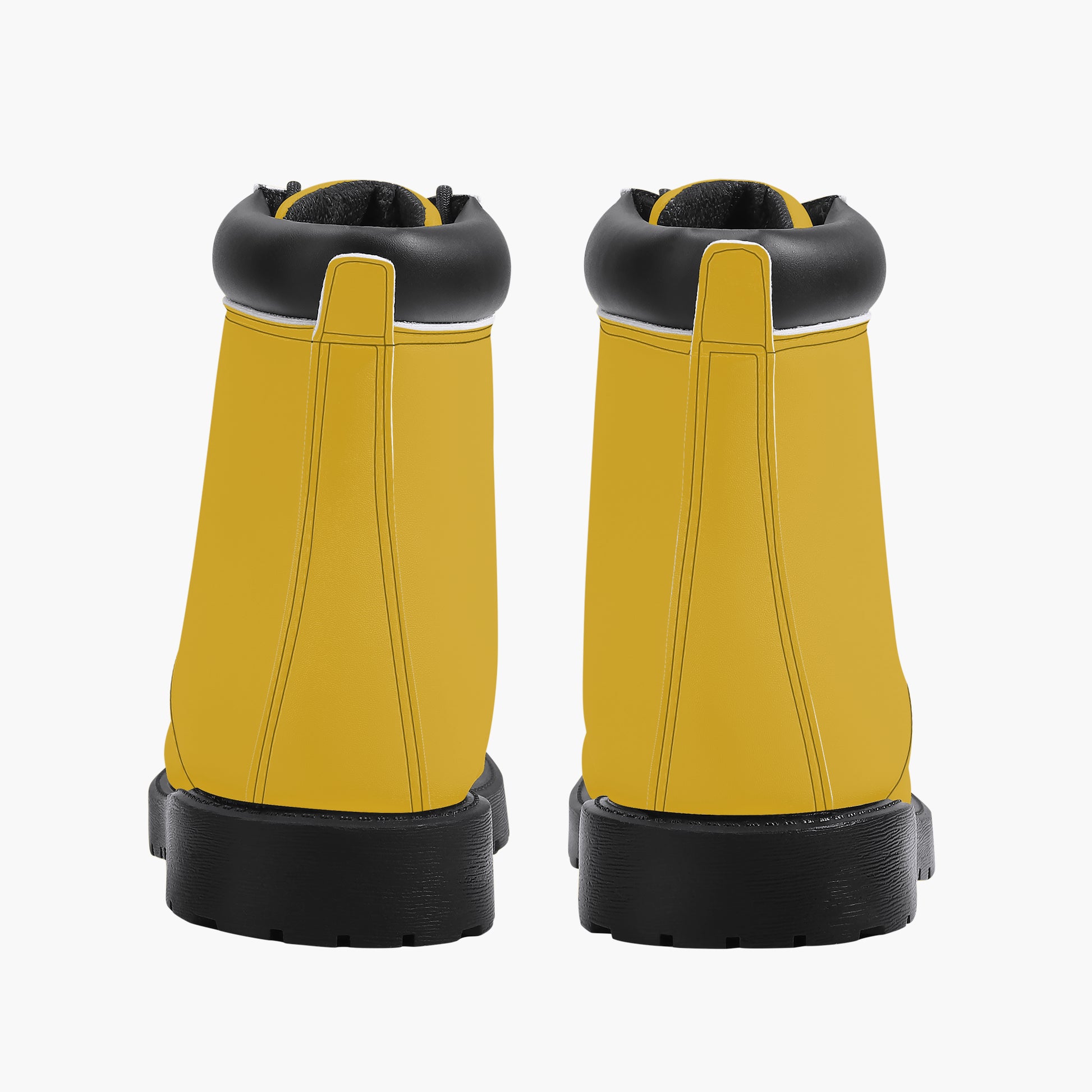 Gelbe Leder Boots | Stylische und Warme Winterstiefel Boots JLR Design