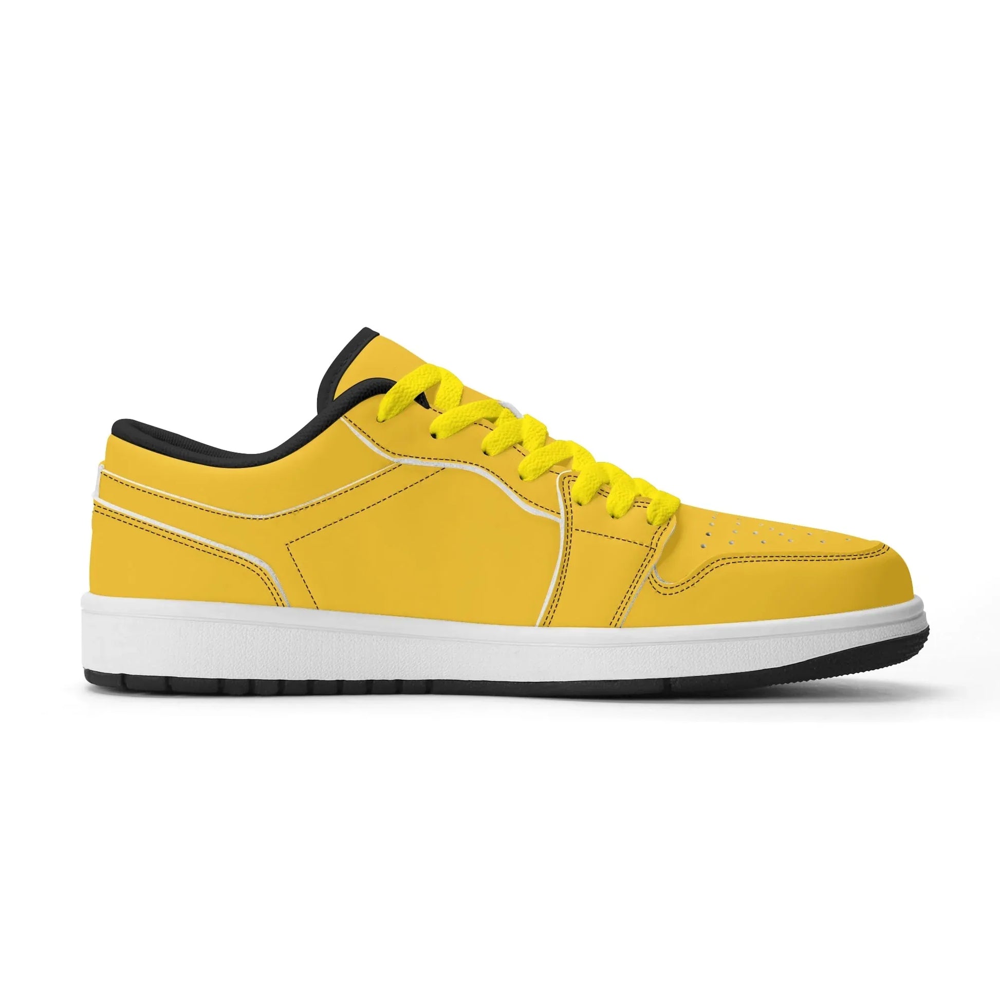 gelbe-low-top-leder-sneaker-fur-damen-sneaker-jlr-design-48778 - JLR Design