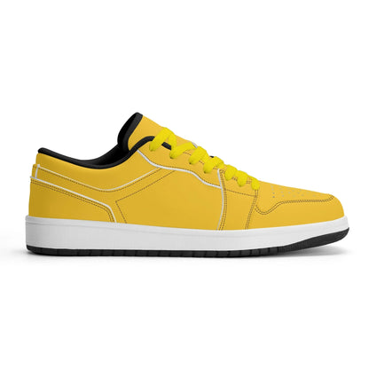 gelbe-low-top-leder-sneaker-fur-damen-sneaker-jlr-design-32105 - JLR Design