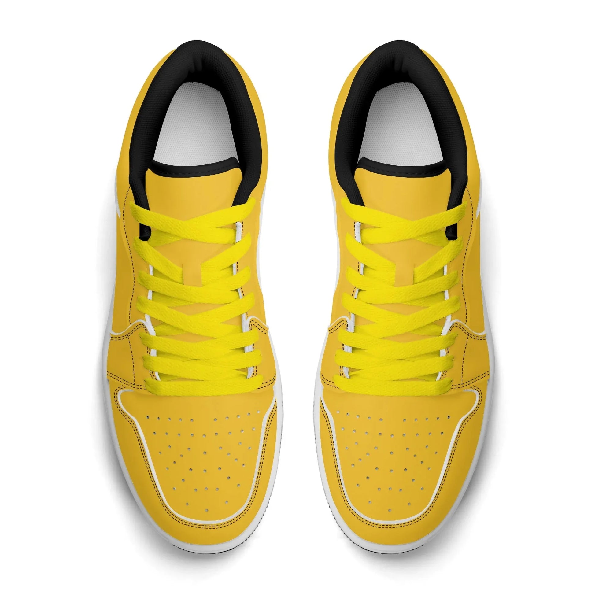 gelbe-low-top-leder-sneaker-fur-damen-sneaker-jlr-design-35270 - JLR Design