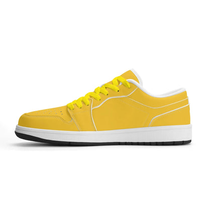 gelbe-low-top-leder-sneaker-fur-damen-sneaker-jlr-design-46181 - JLR Design