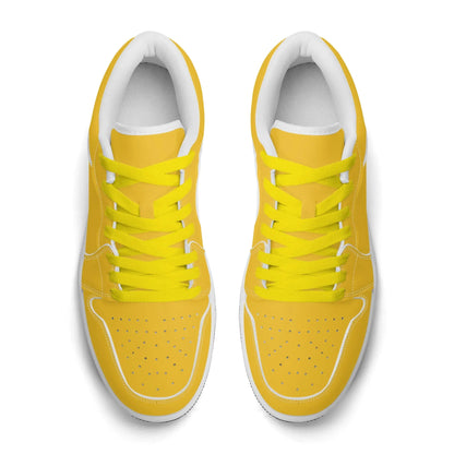 gelbe-low-top-leder-sneaker-fur-damen-sneaker-jlr-design-53004 - JLR Design