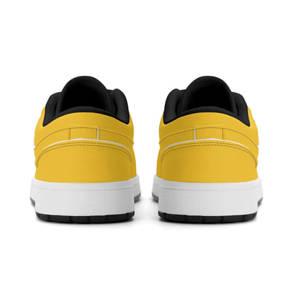 gelbe-low-top-leder-sneaker-fur-herren-sneaker-jlr-design-52181 - JLR Design