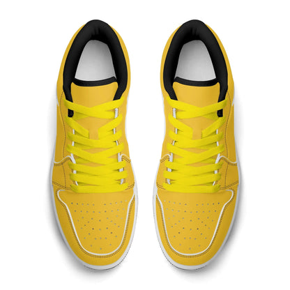 gelbe-low-top-leder-sneaker-fur-herren-sneaker-jlr-design-96293 - JLR Design
