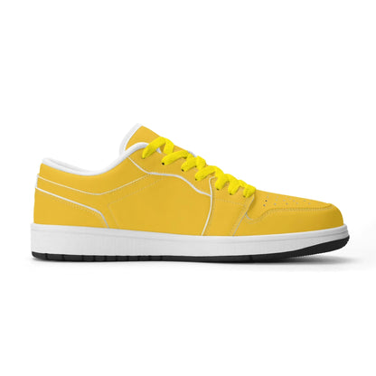gelbe-low-top-leder-sneaker-fur-herren-sneaker-jlr-design-90968 - JLR Design