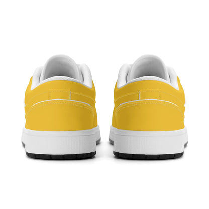 gelbe-low-top-leder-sneaker-fur-herren-sneaker-jlr-design-48623 - JLR Design