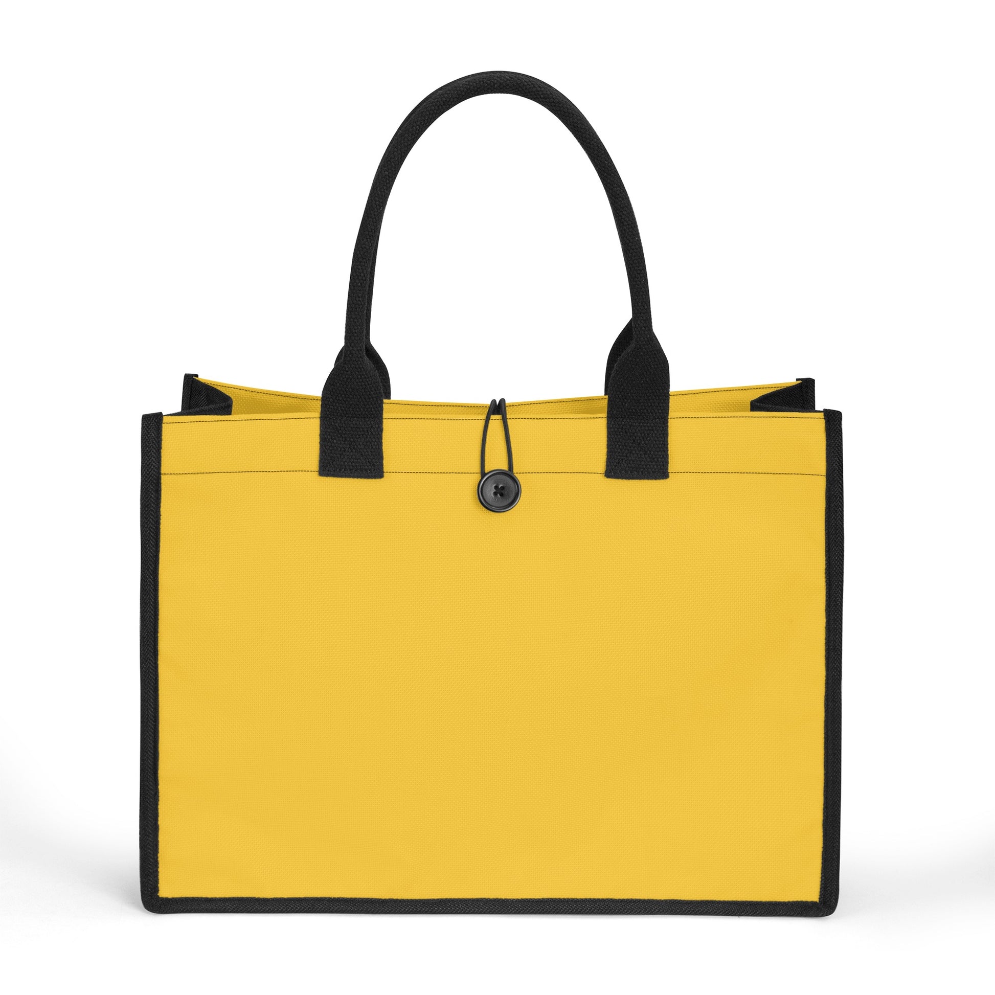 Gelbe Premium Canvas Shopper Tasche Einkaufstasche JLR Design