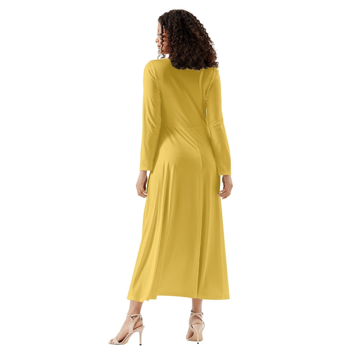 Gelber Long Sleeve Dress Long Sleeve Dress 59.99 Dress, Gelb, Long, Sleeve JLR Design