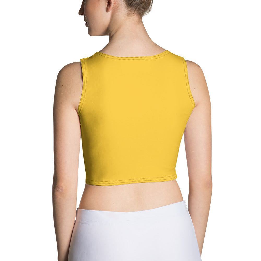 Gelbes Damen Crop Top Crop Top 39.99 Crop, Damen, gelb, Top JLR Design