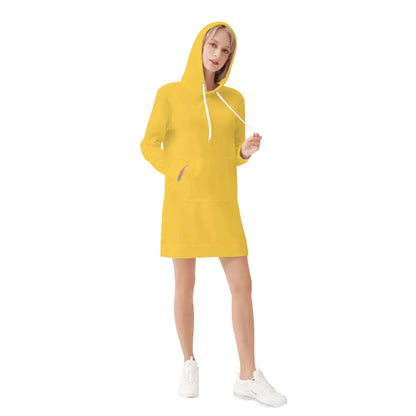 gelber-velvet-hoodie-dress-hoodiekleid-jlr-design-28557 - JLR Design