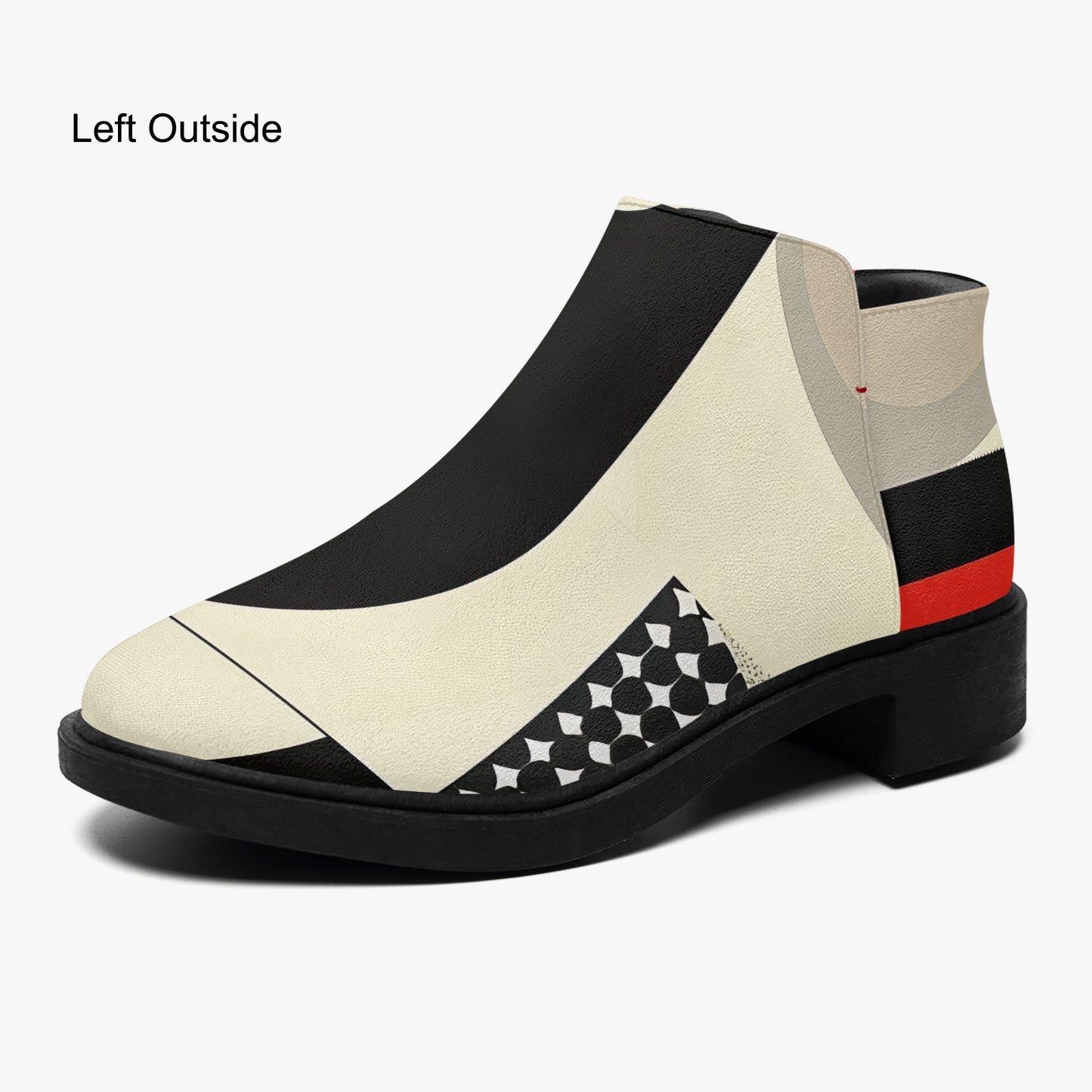 Geometry v1 elegante Reißverschluss-Stiefeletten Stiefeletten JLR Design