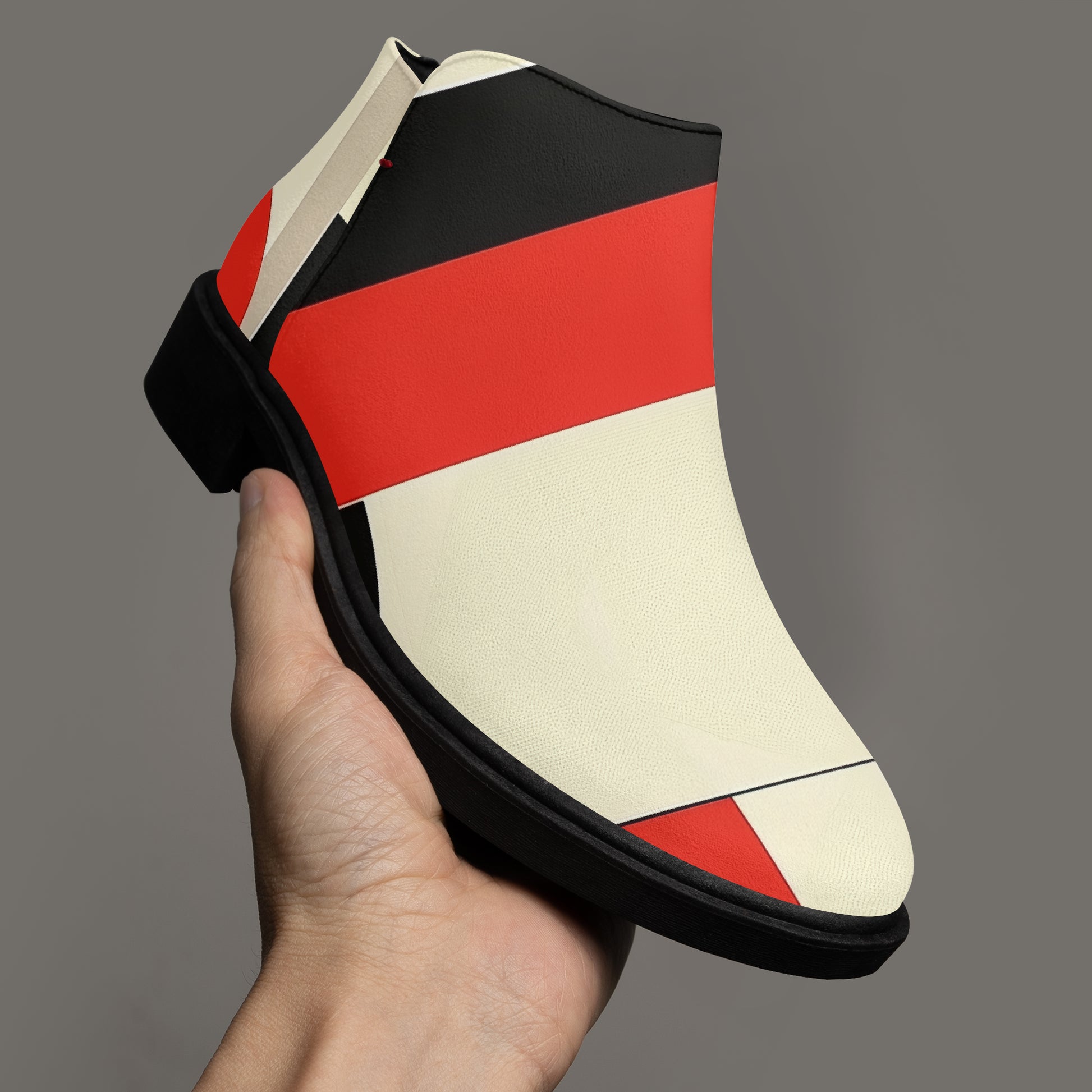 Geometry v1 elegante Reißverschluss-Stiefeletten Stiefeletten JLR Design