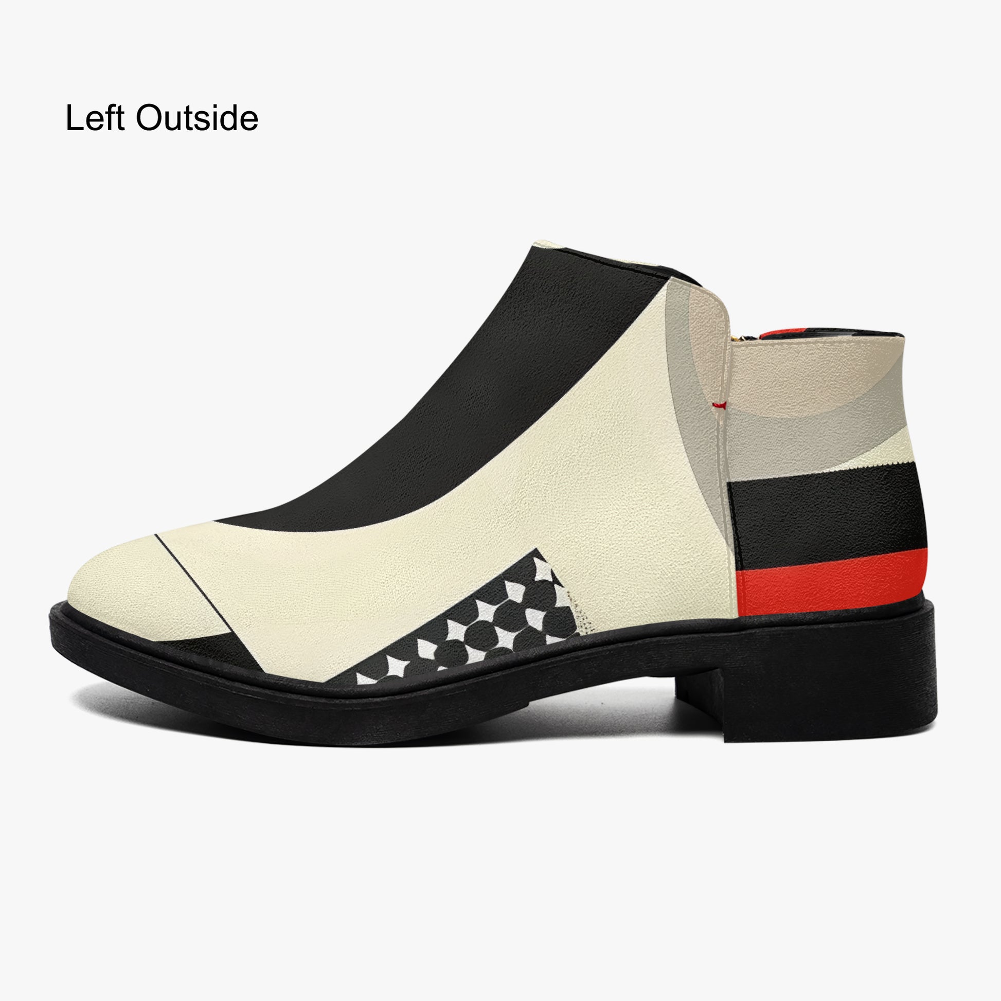 Geometry v1 elegante Reißverschluss-Stiefeletten Stiefeletten JLR Design