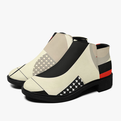 Geometry v1 elegante Reißverschluss-Stiefeletten Stiefeletten JLR Design