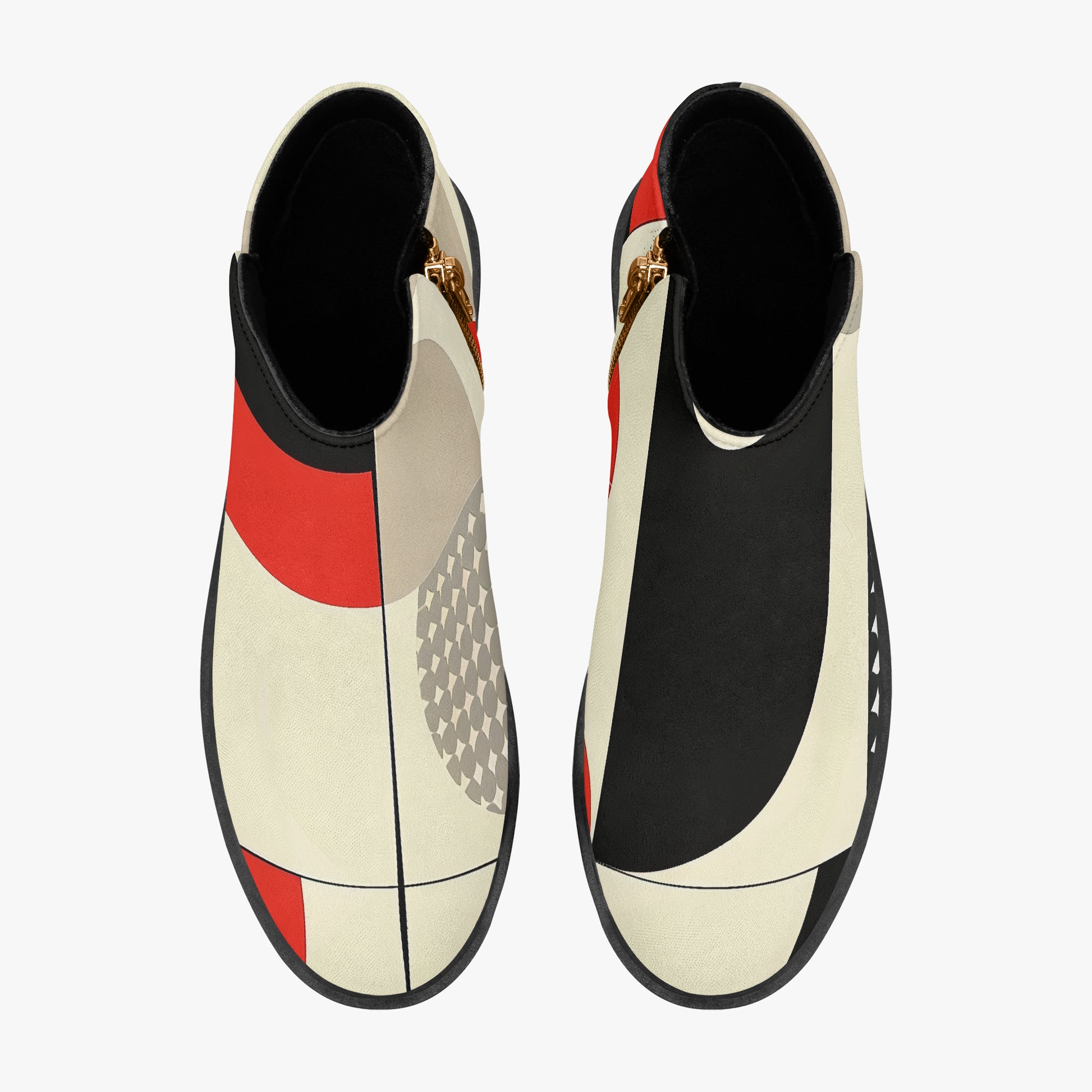 Geometry v1 elegante Reißverschluss-Stiefeletten Stiefeletten JLR Design