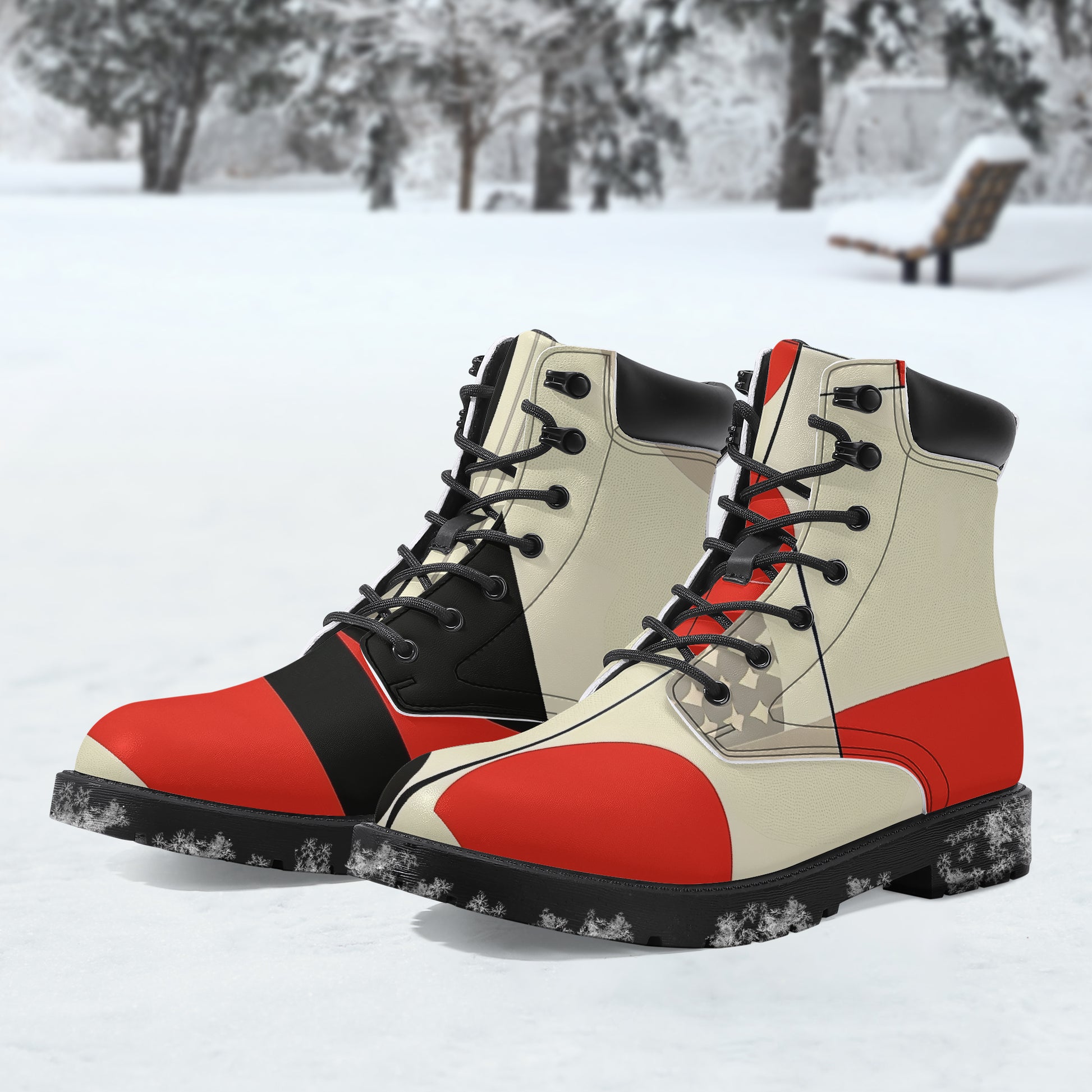 Geometry v1 Leder Boots | Stylische und Warme Winterstiefel Boots JLR Design