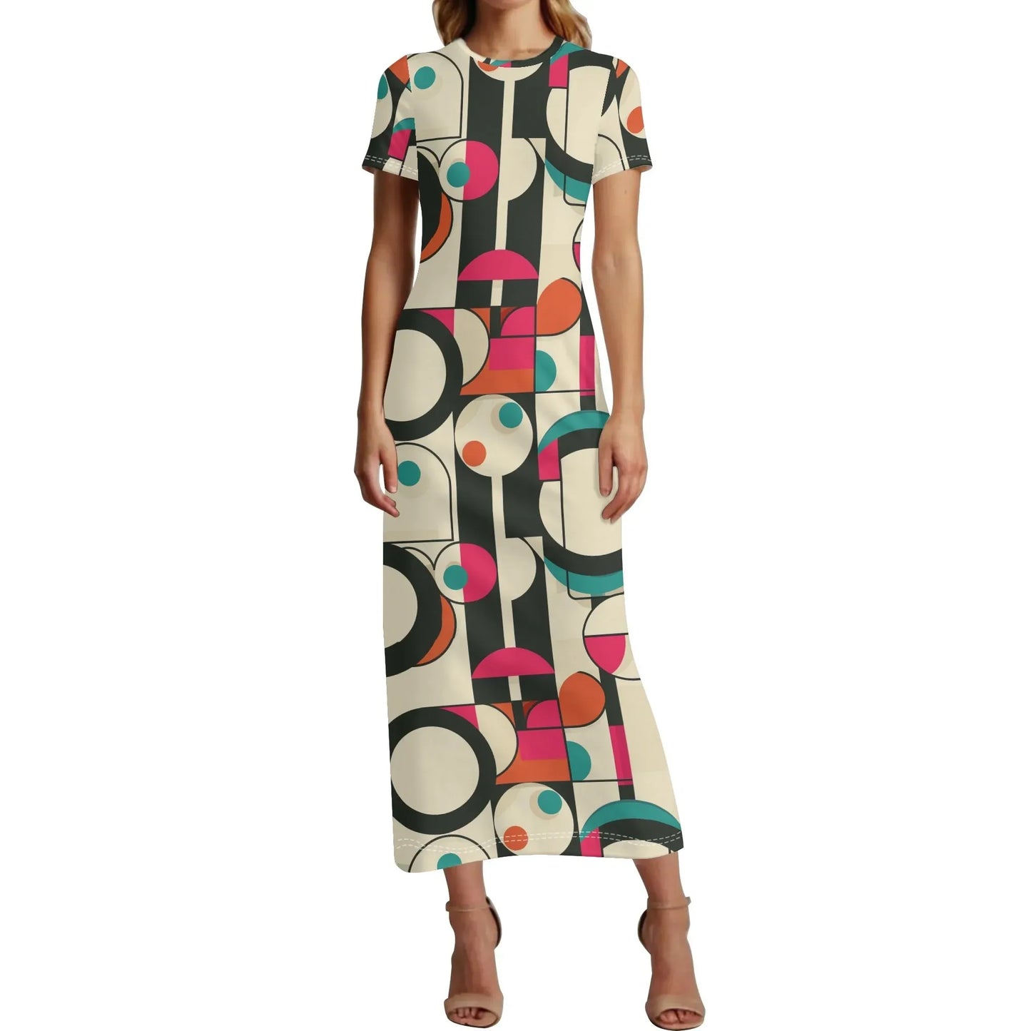 geometry-v1-short-sleeve-long-dress-long-dress-jlr-design-79069 - JLR Design
