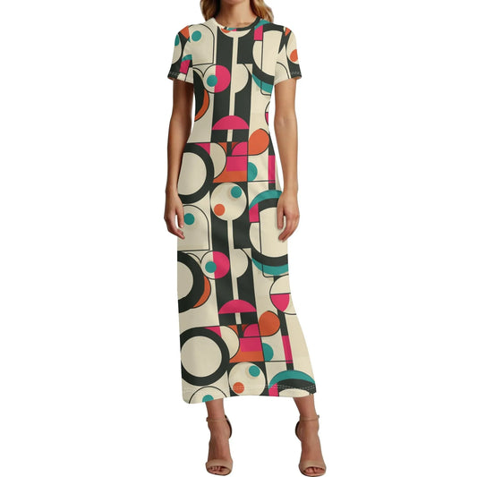 geometry-v1-short-sleeve-long-dress-long-dress-jlr-design-79069 - JLR Design