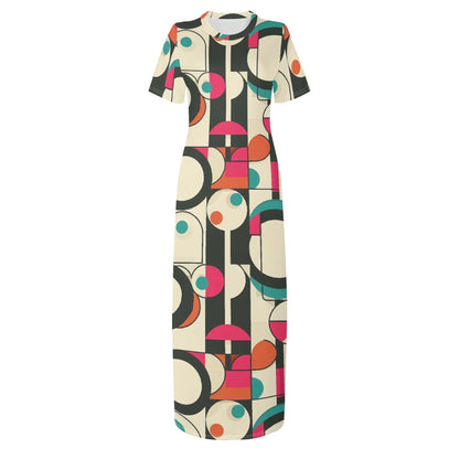 geometry-v1-short-sleeve-long-dress-long-dress-jlr-design-34021 - JLR Design