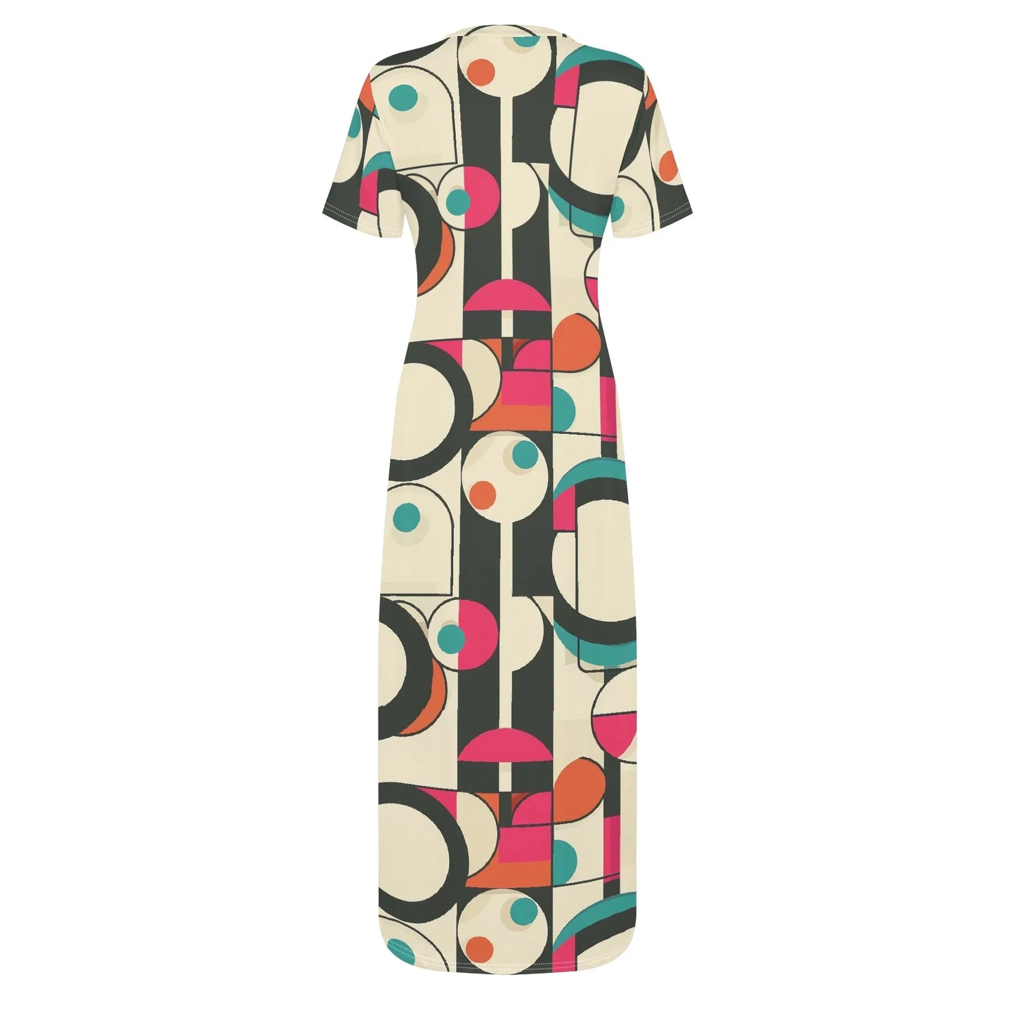 geometry-v1-short-sleeve-long-dress-long-dress-jlr-design-66053 - JLR Design