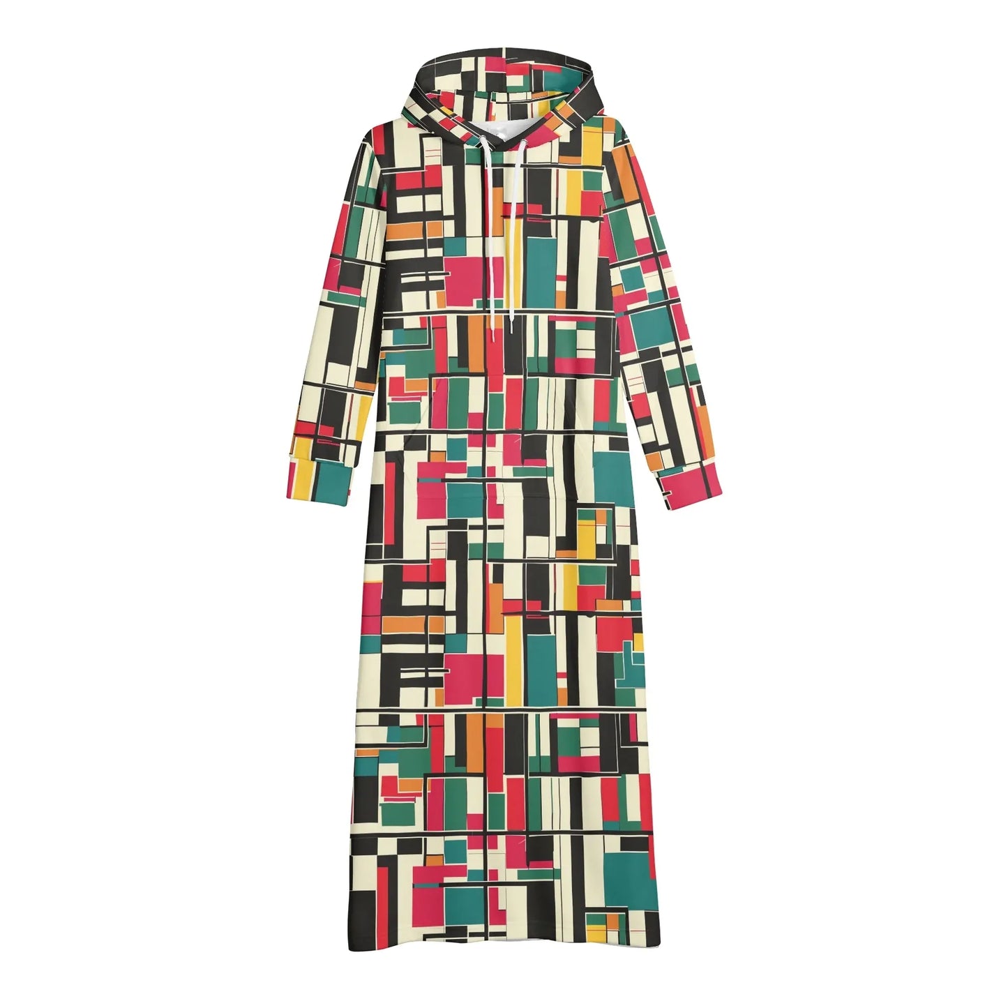 bequemes-leichtes-hoodie-kleid-geometry-v2-hoodiekleid-jlr-design-92355 - JLR Design