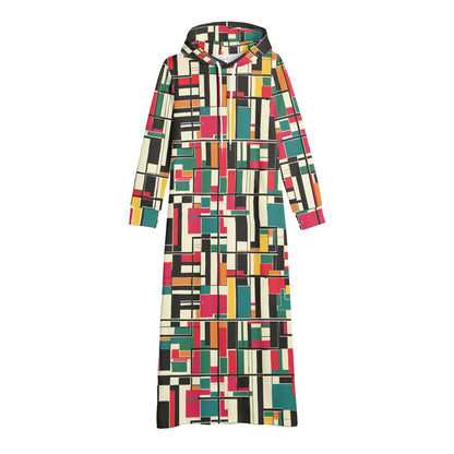 bequemes-leichtes-hoodie-kleid-geometry-v2-hoodiekleid-jlr-design-92355 - JLR Design