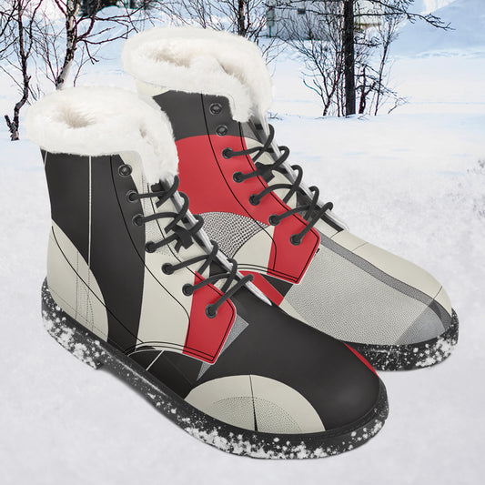 Geometry v2 Faux Fur Leder Boots Boots JLR Design