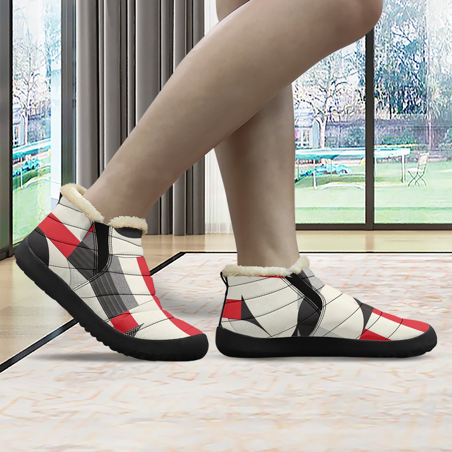 Geometry v2 Faux Fur Slipper Slipper JLR Design