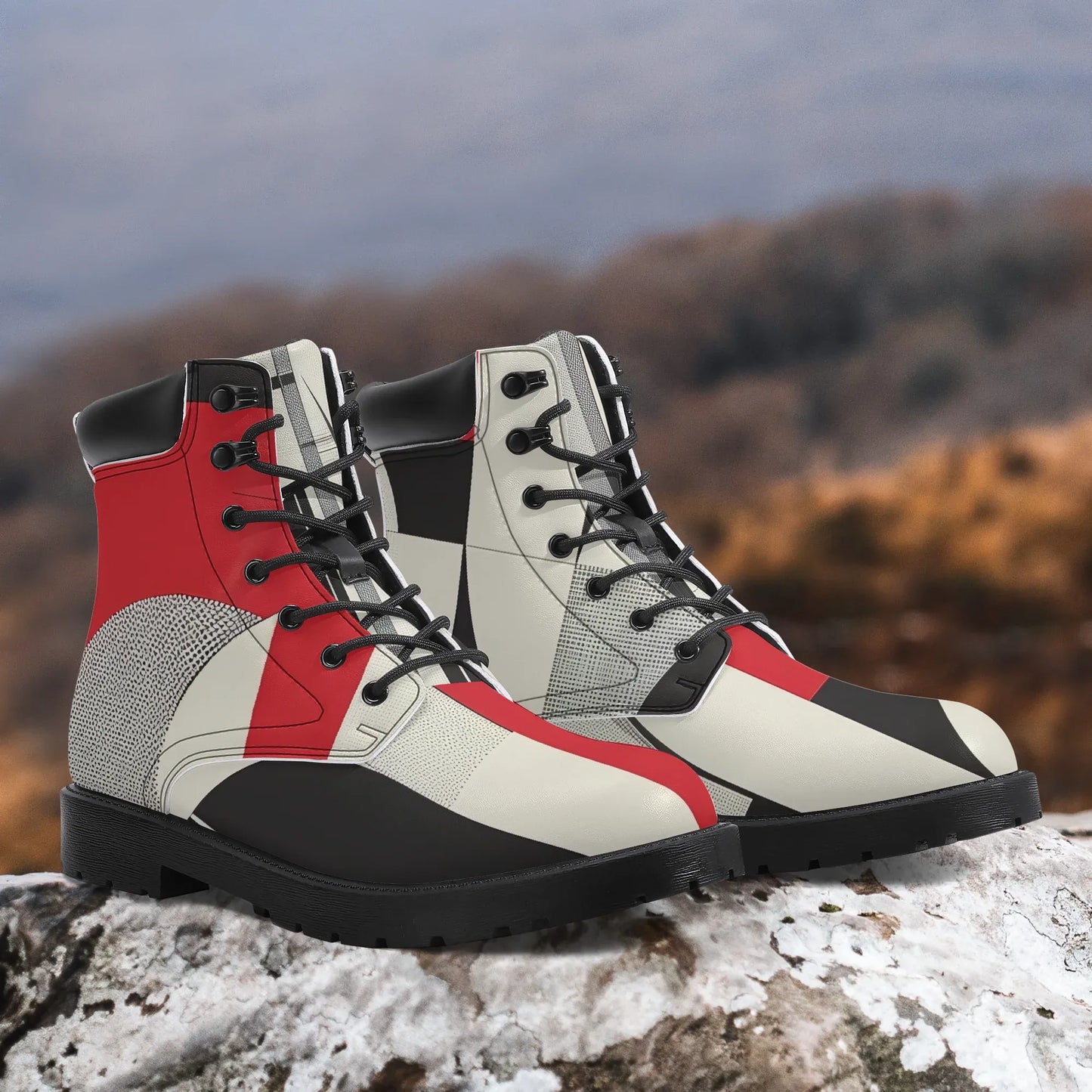 Geometry v2 Leder Boots | Stylische und Warme Winterstiefel Boots JLR Design